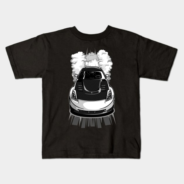 Nissan 350z Burnout Kids T-Shirt by JDMAPEX